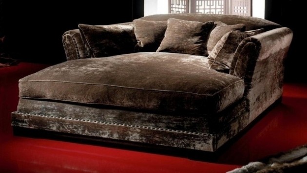 Leather daybeds oversized indoor double chaise lounge 1