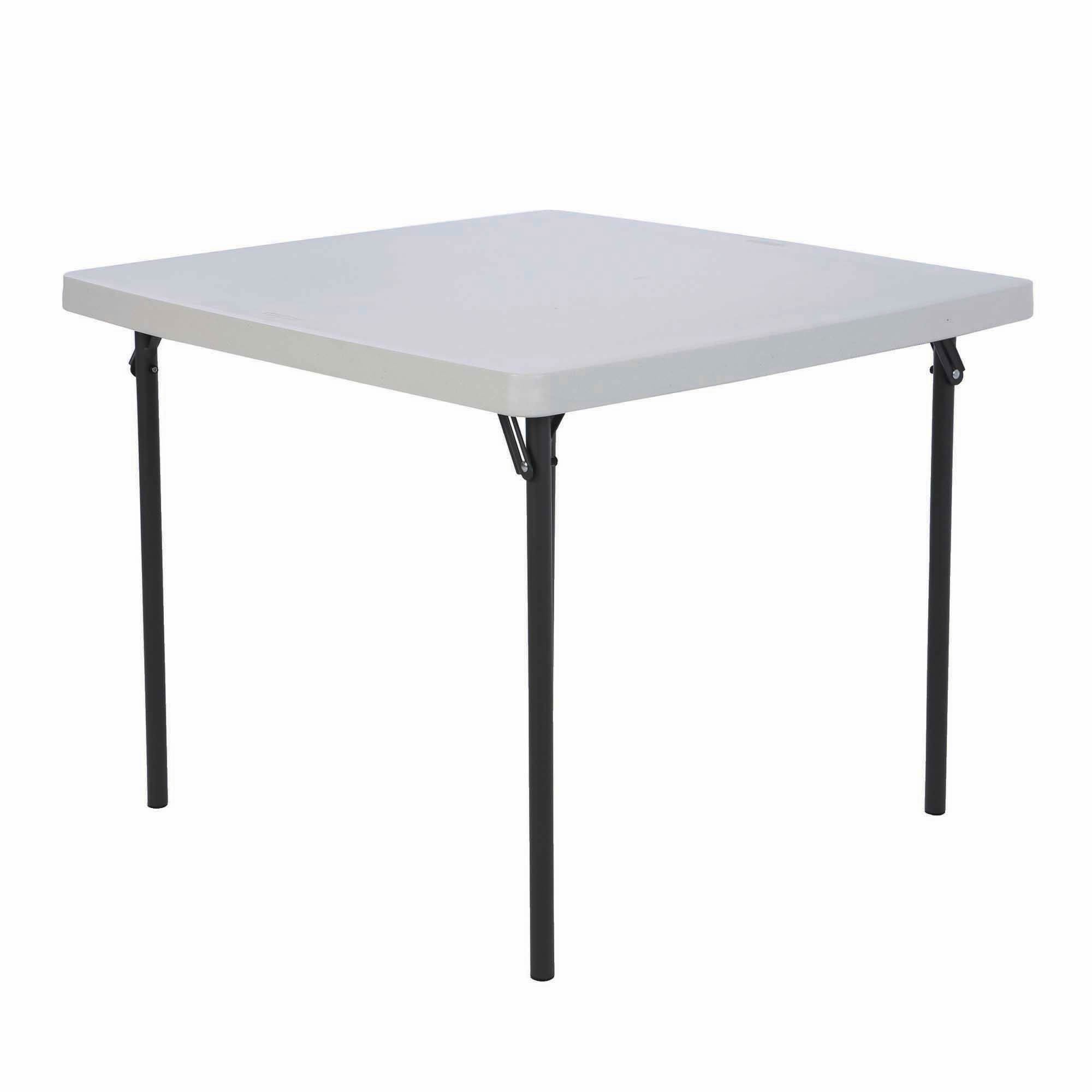 Lifetime 37 square folding table almond granite bjs