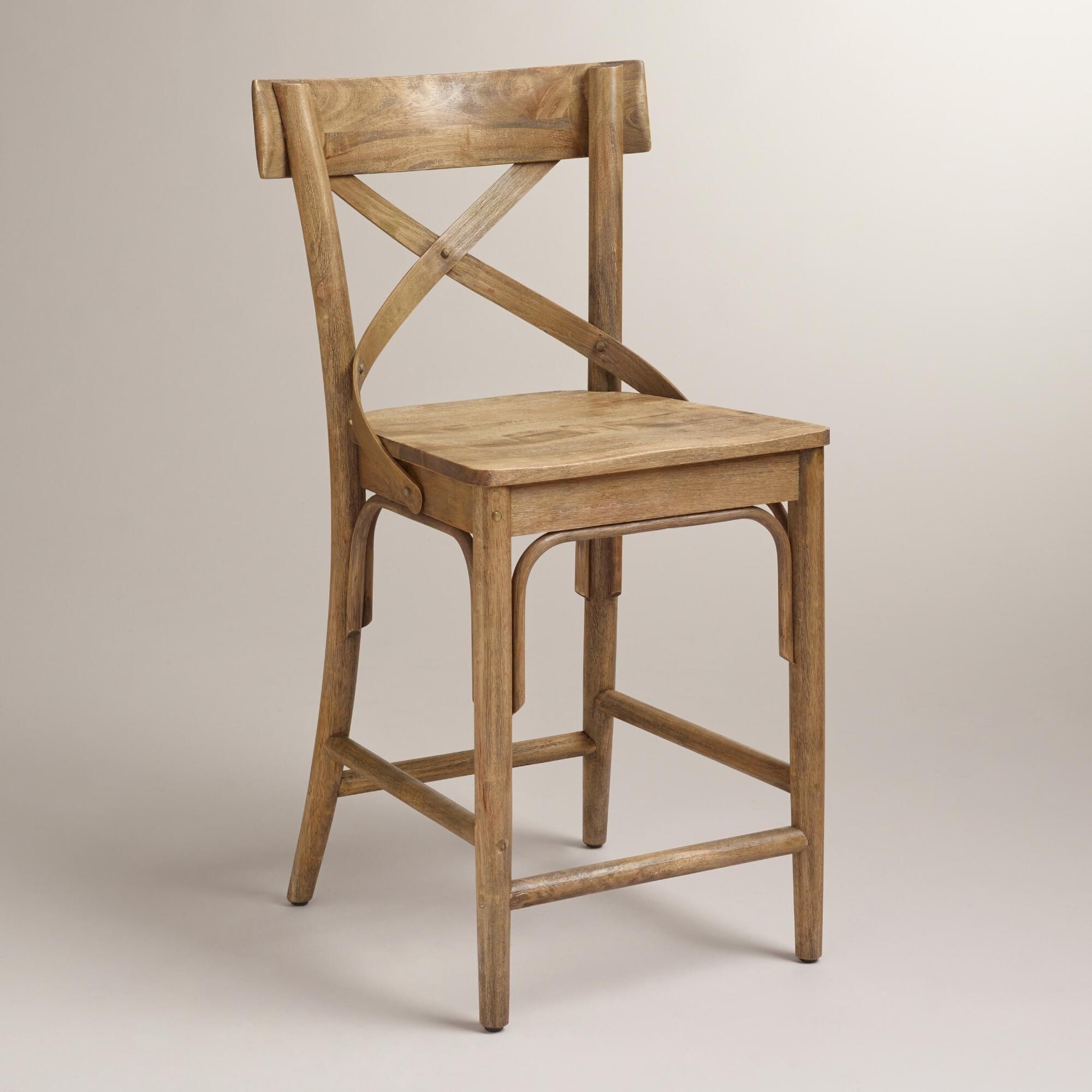 Light walnut bistro counter stool counter stools