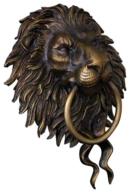 Lion head door knocker traditional door knockers by