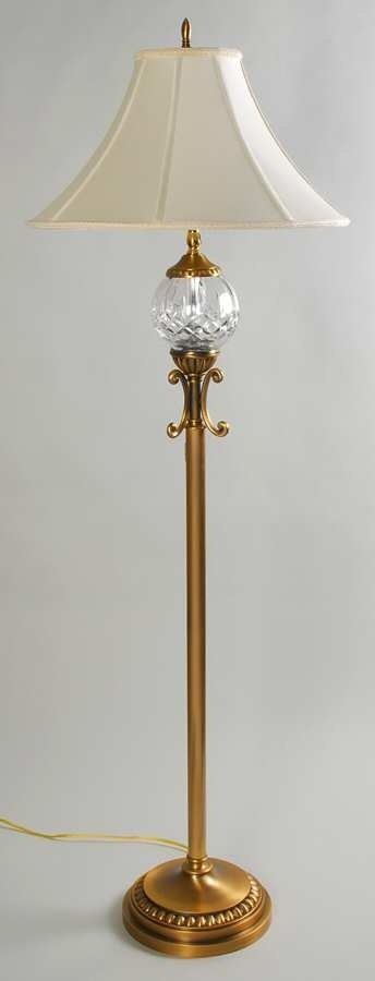 Lismore 60 floor lamp w shade by waterford crystal