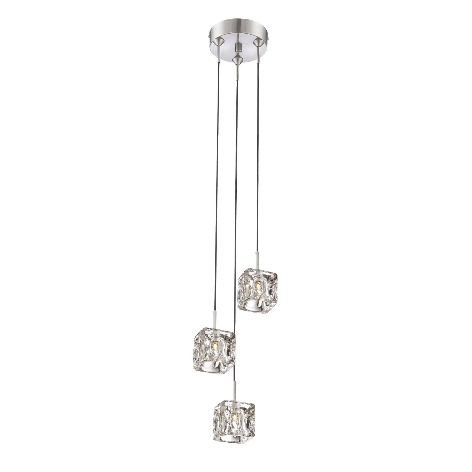 Lite source ice cube ii 3 light pendant reviews wayfair