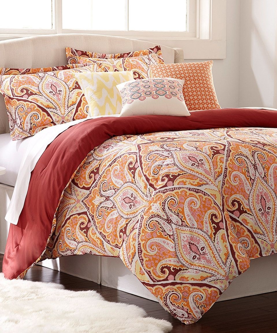 Look what i found on zulily orange paisley cotton