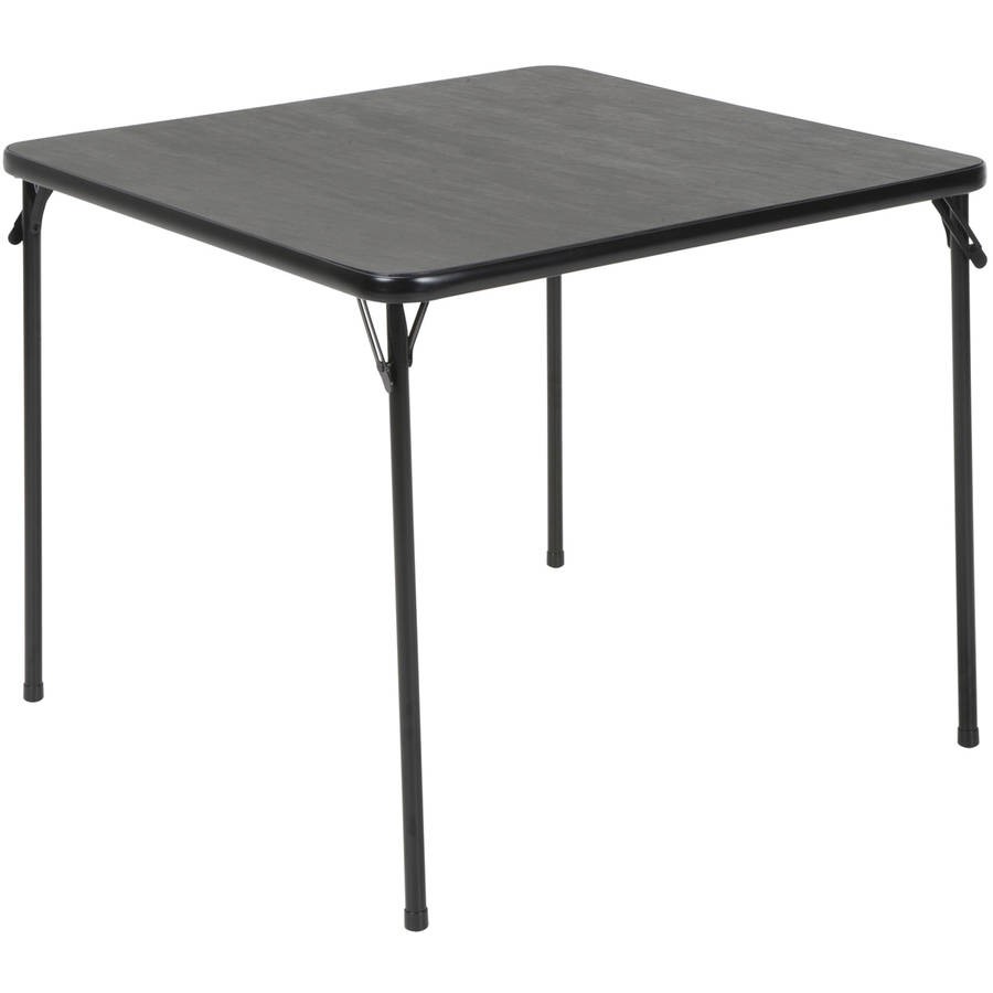 Mainstays 34 in square folding table in black walmart