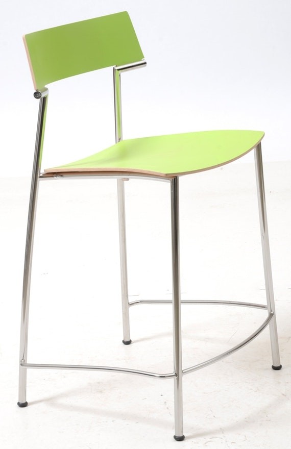 Modern lime green bar stools by vds international ebth 1