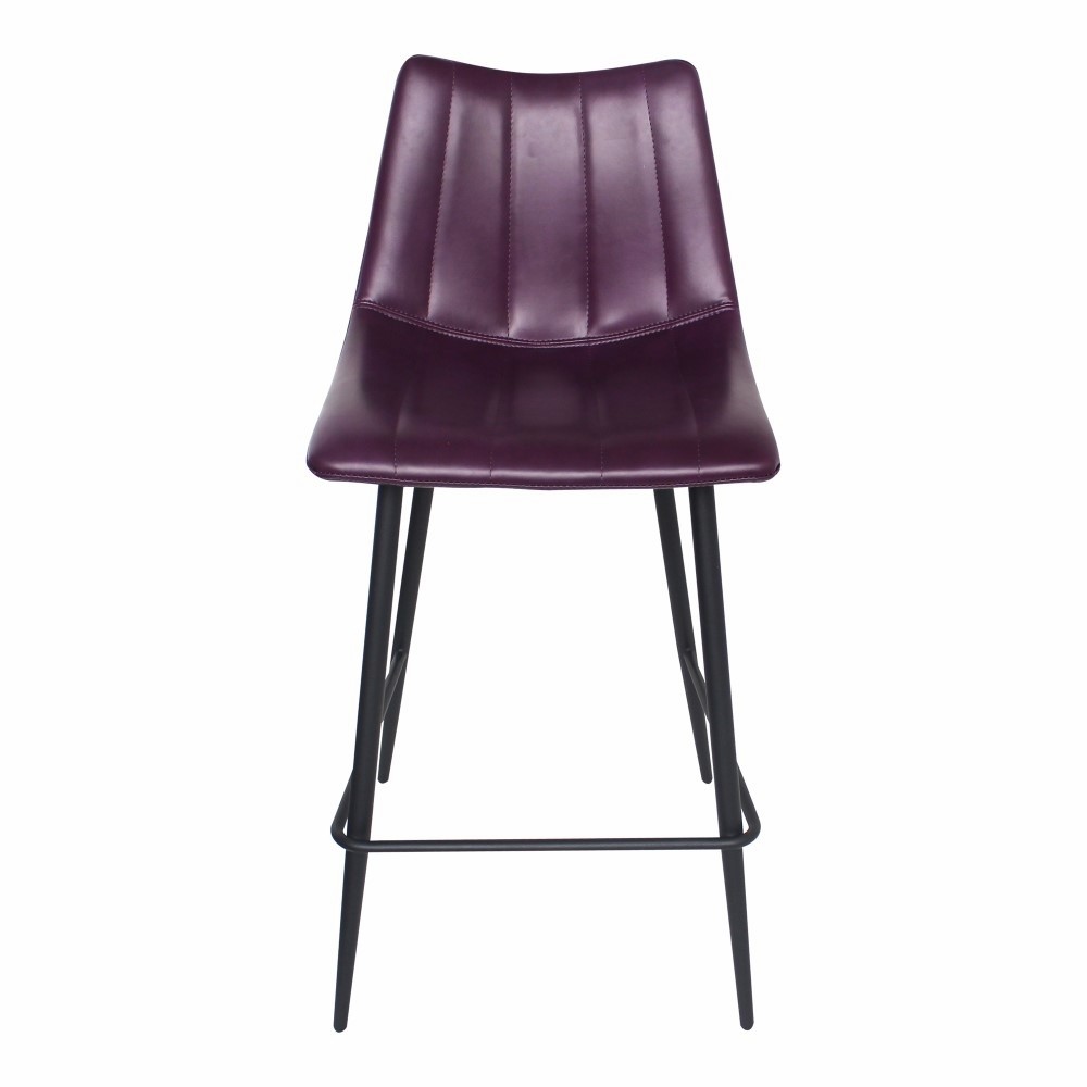 Moes home alibi counter stool in purple set of 2