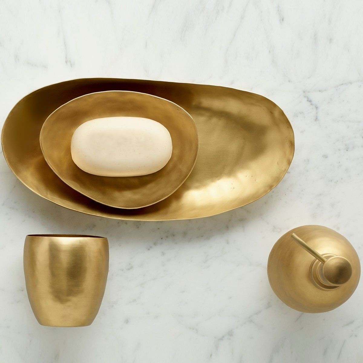 Nile gold bath accessories bagno