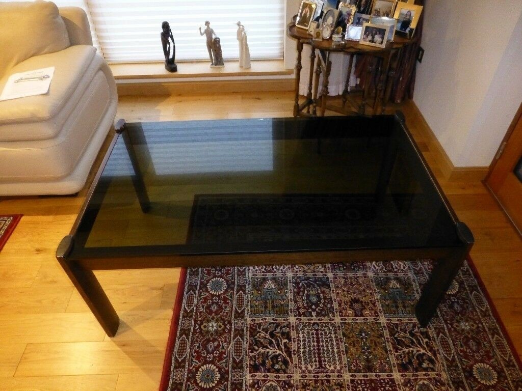 Norwegian large glass coffee table in milltimber