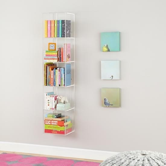 Now you see it clear acrylic bookcase