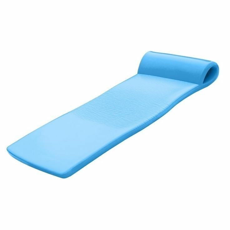 Ocean blue foam pool lounger sponge cushion raft ebay