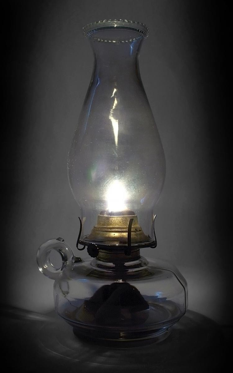 Old fashioned oil lamps light without electricity 1