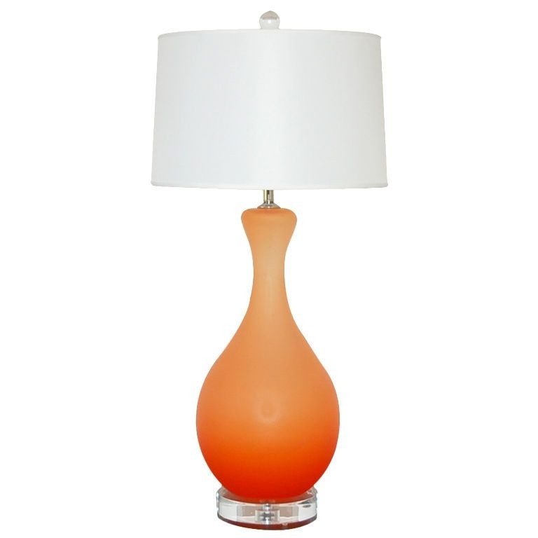 Orangina orange glass lamp glass lamp lamp