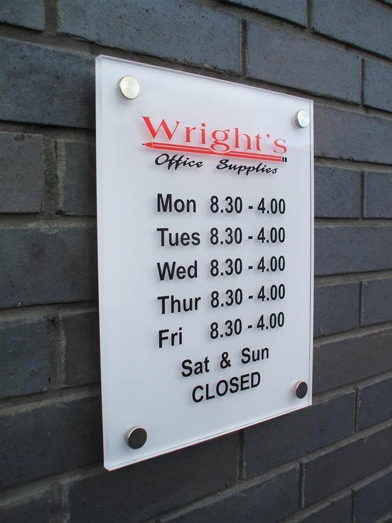 Outdoor plaques external business signs from signs express 1