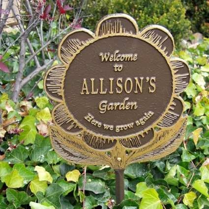 Personalized garden plaques decorative custom handcrafted 2