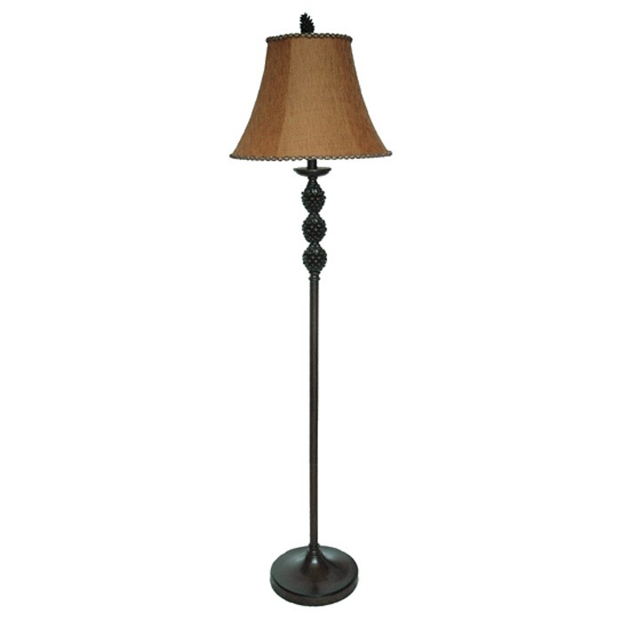 Pine cone country style floor lamp dcg stores
