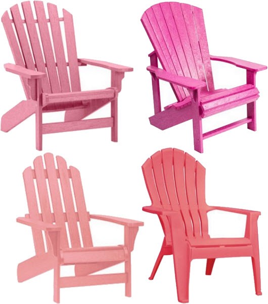 Pink plastic adirondack chairs choozone