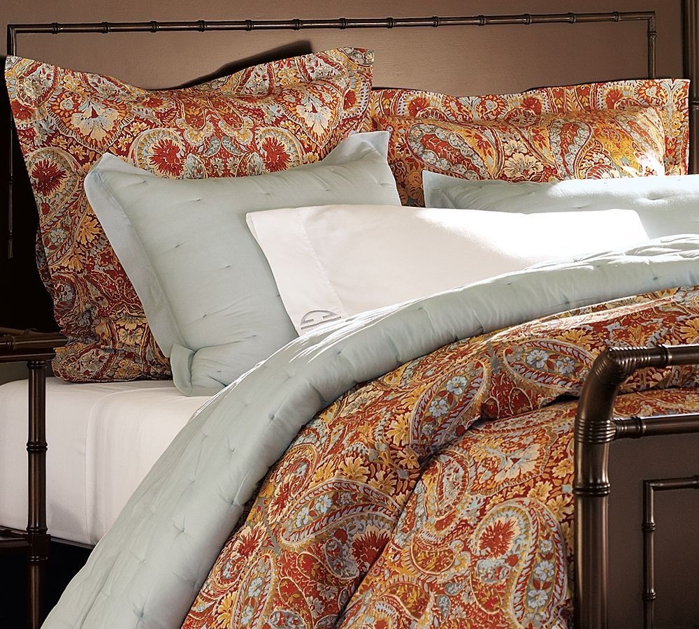 Pottery barn harper paisley bedding then id have to get