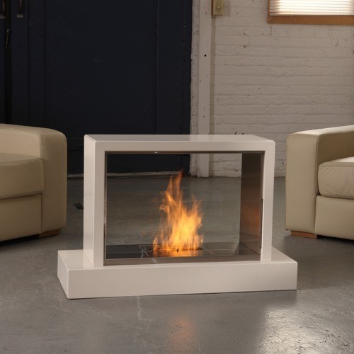 Real flame insight ventless gel fuel fireplace modern