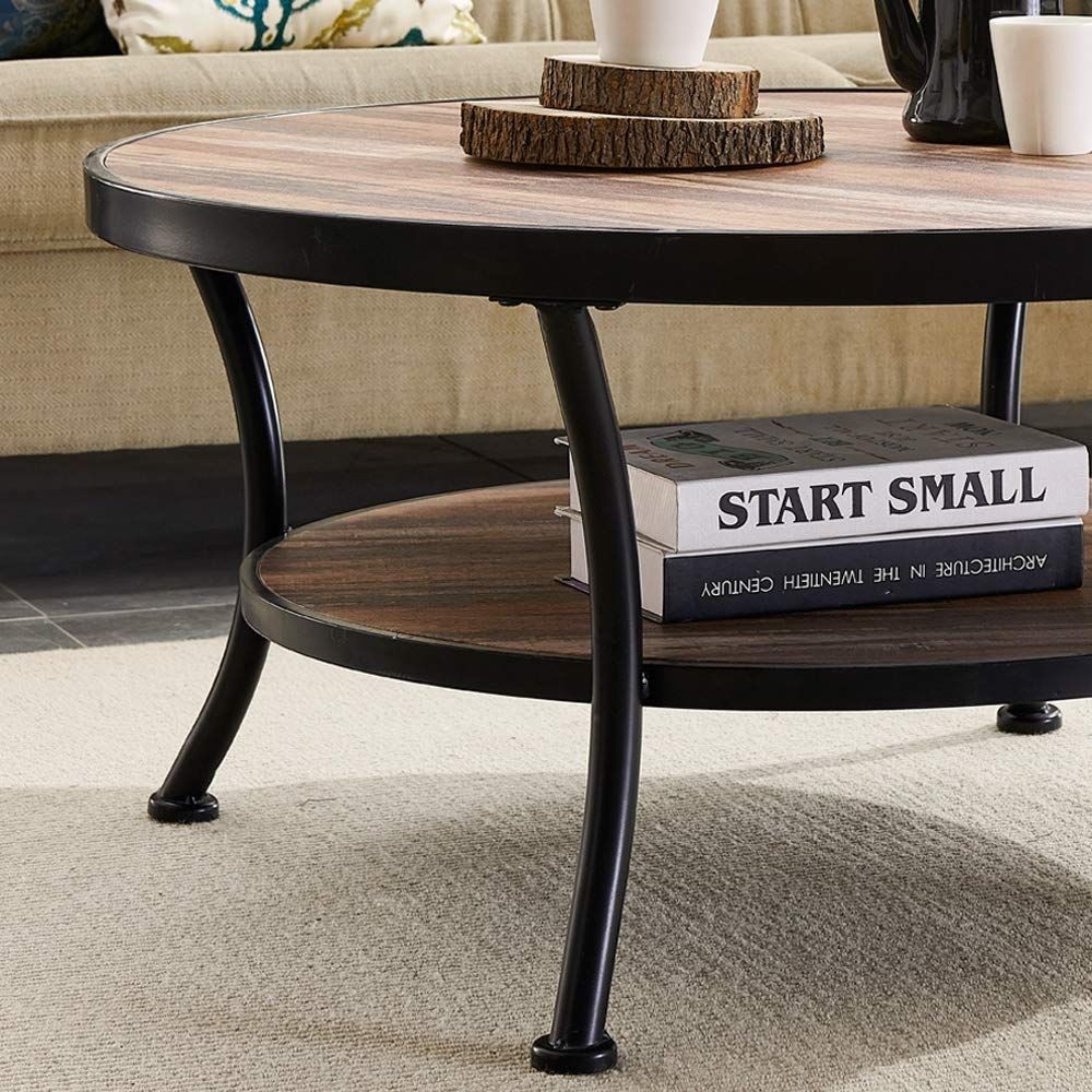 Round Industrial Coffee Table - Ideas on Foter