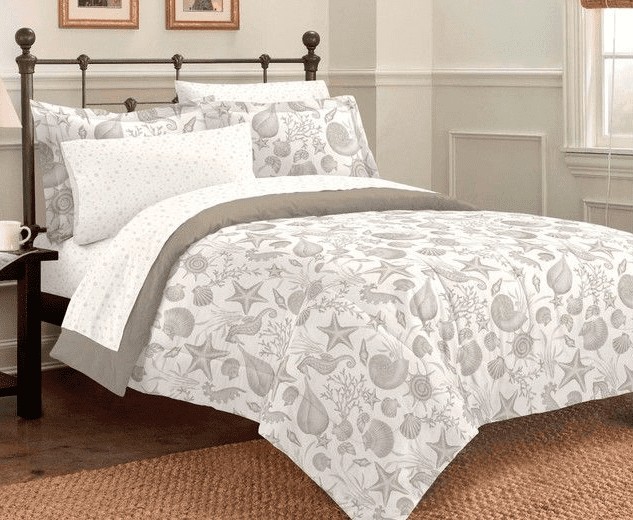 Seashell bedding sets and seashell comforter sets