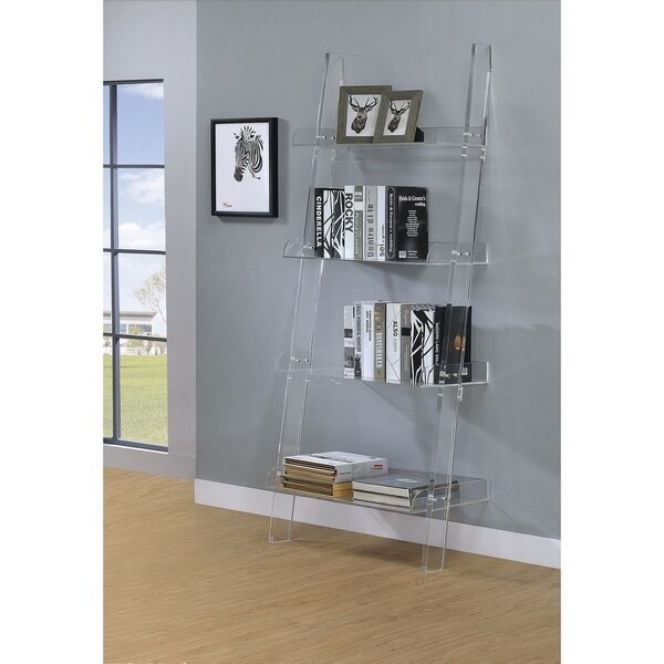 Shop cimarron clear acrylic ladder bookcase free