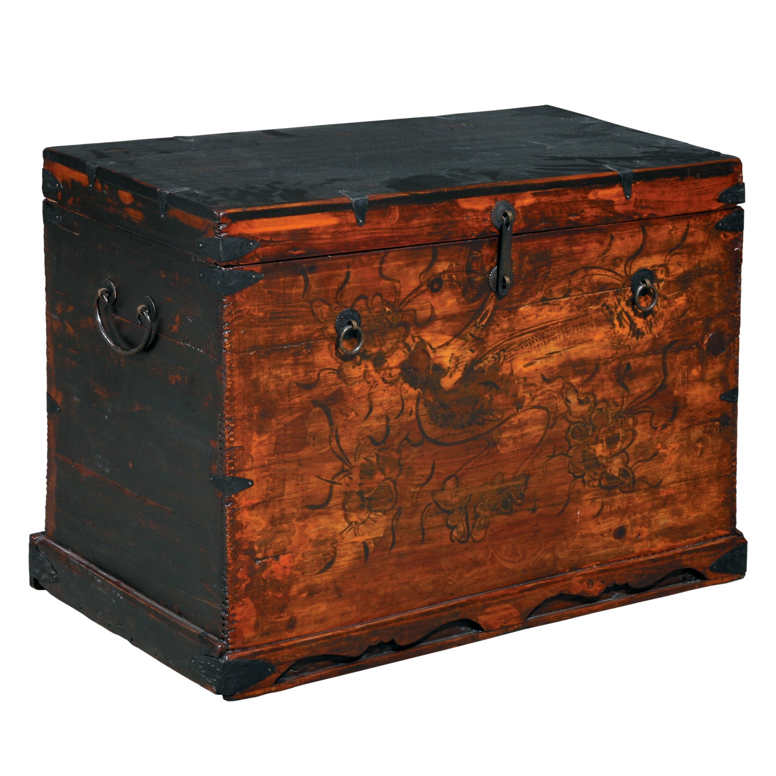 Small reclaimed antique trunk at hayneedle