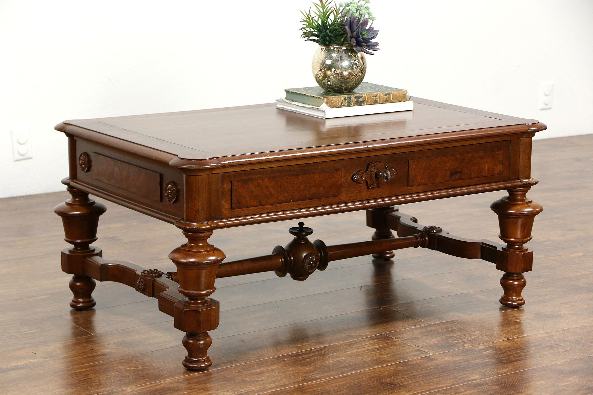Sold coffee table from shortened 1870 antique victorian