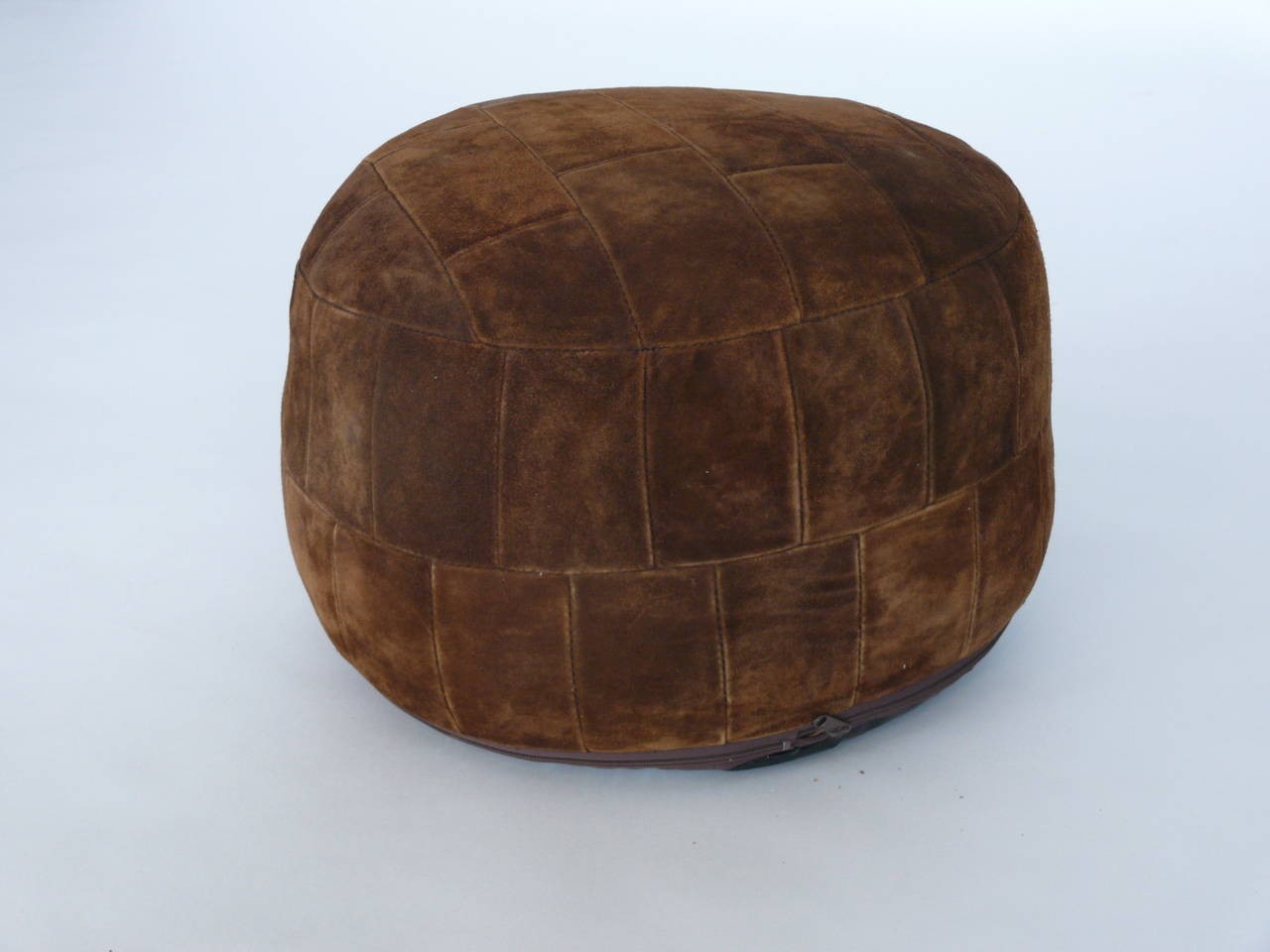 Suede patchwork ottoman by de sede at 1stdibs