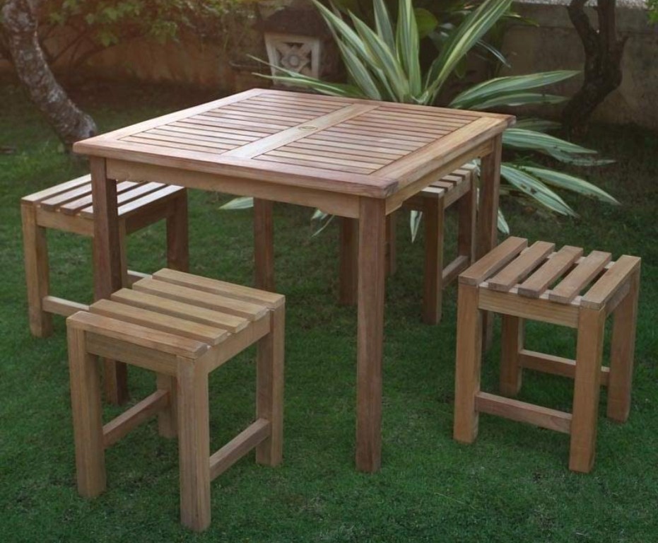 Teak bar height table art roni young selecting the
