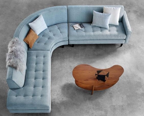 These 20 curved sectional couches are perfect for big families