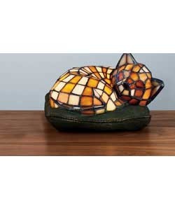 Tiffany style cat on cushion lamp review compare prices