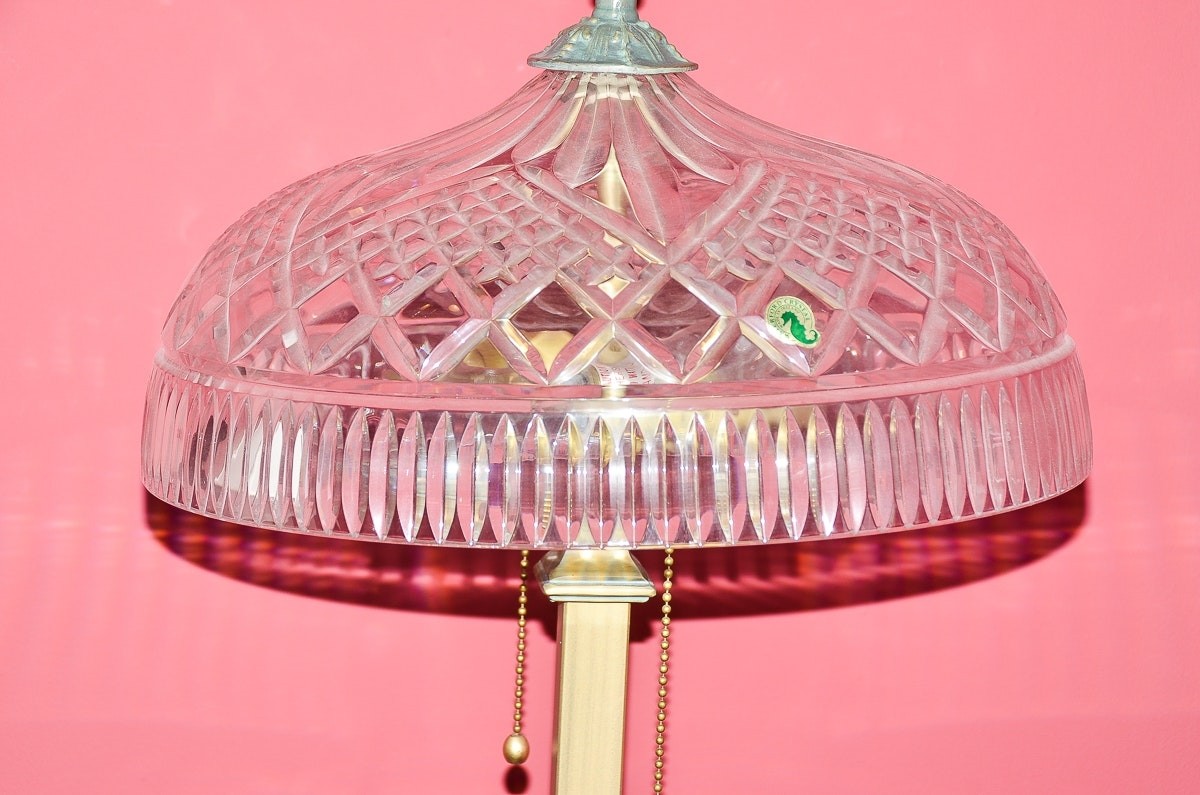Vintage waterford crystal beaumont floor lamp ebth 1