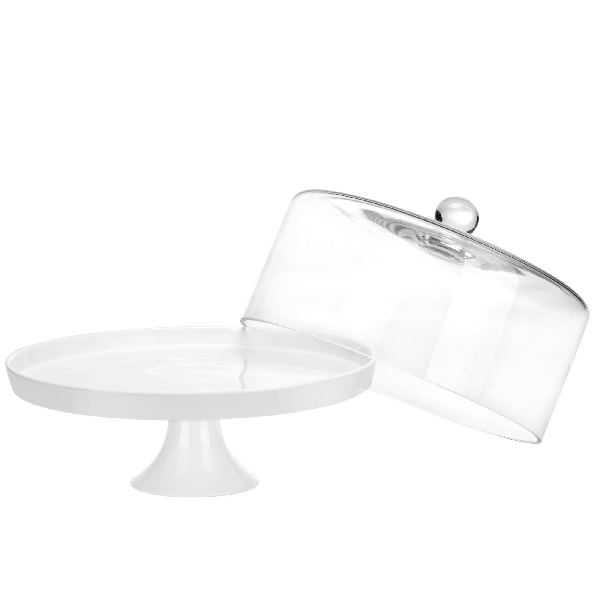 Vonshef 30cm cake cupcake white ceramic display stand with 1
