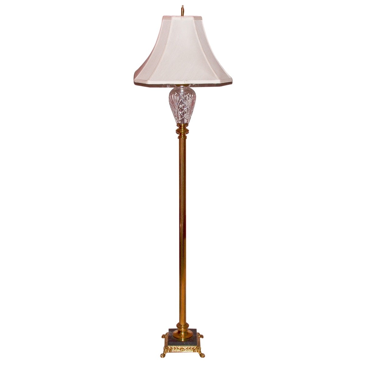 Waterford crystal marlow floor lamp with waterford