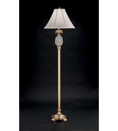 Waterford crystal polished brass hospitality floor lamp 1