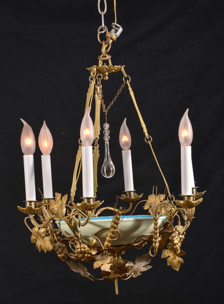 Whimsical six light chandelier for sale at 1stdibs 1