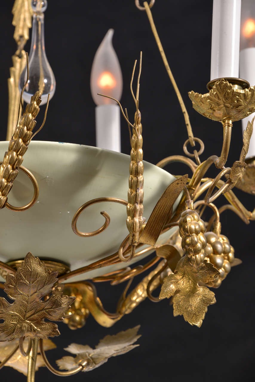 Whimsical six light chandelier for sale at 1stdibs 2