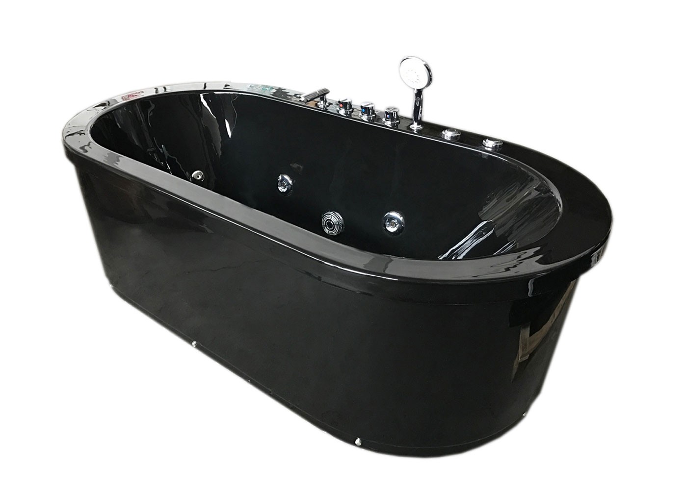 Whirlpool freestanding bathtub black hot tub cancun