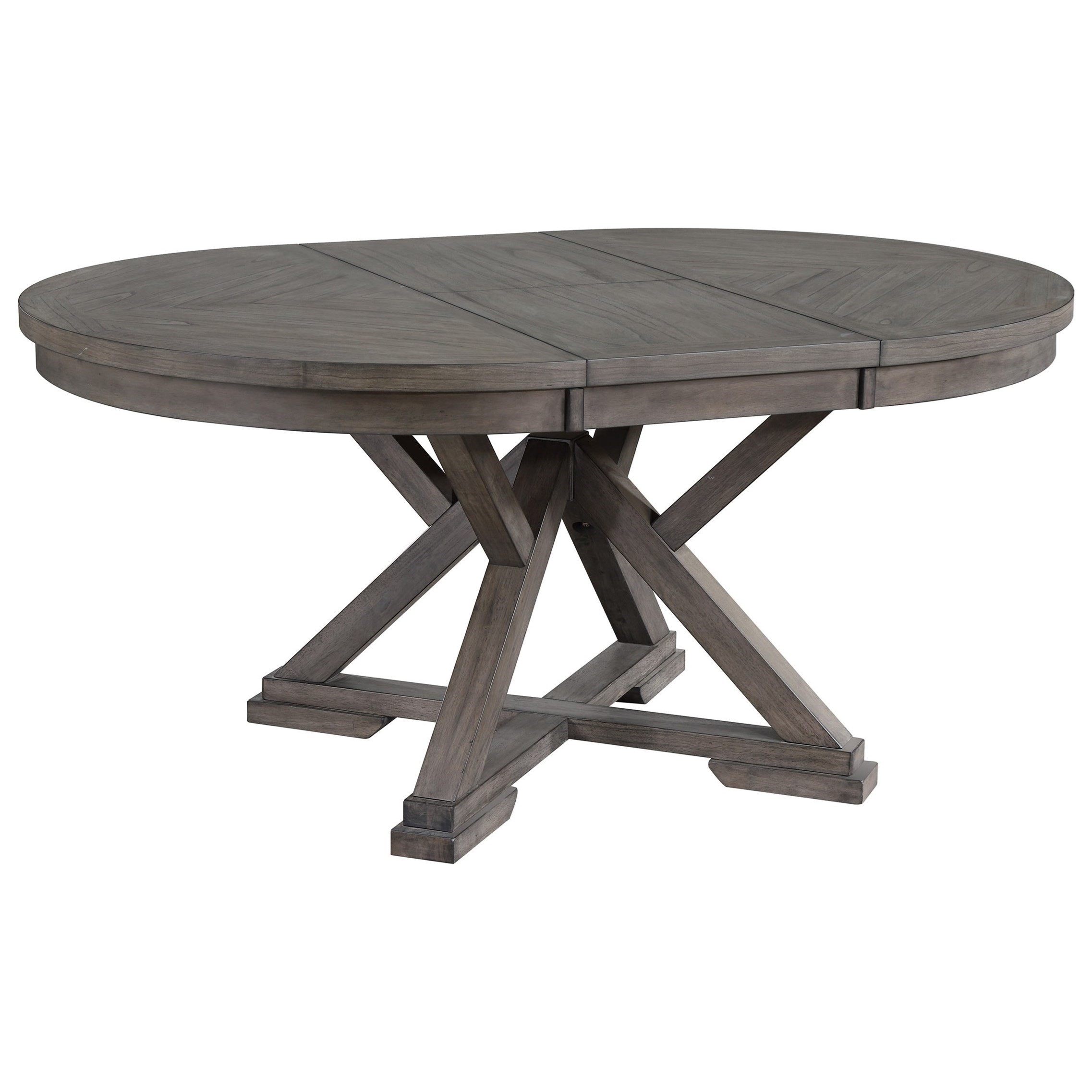 Winners only stratford transitional oval dining table with