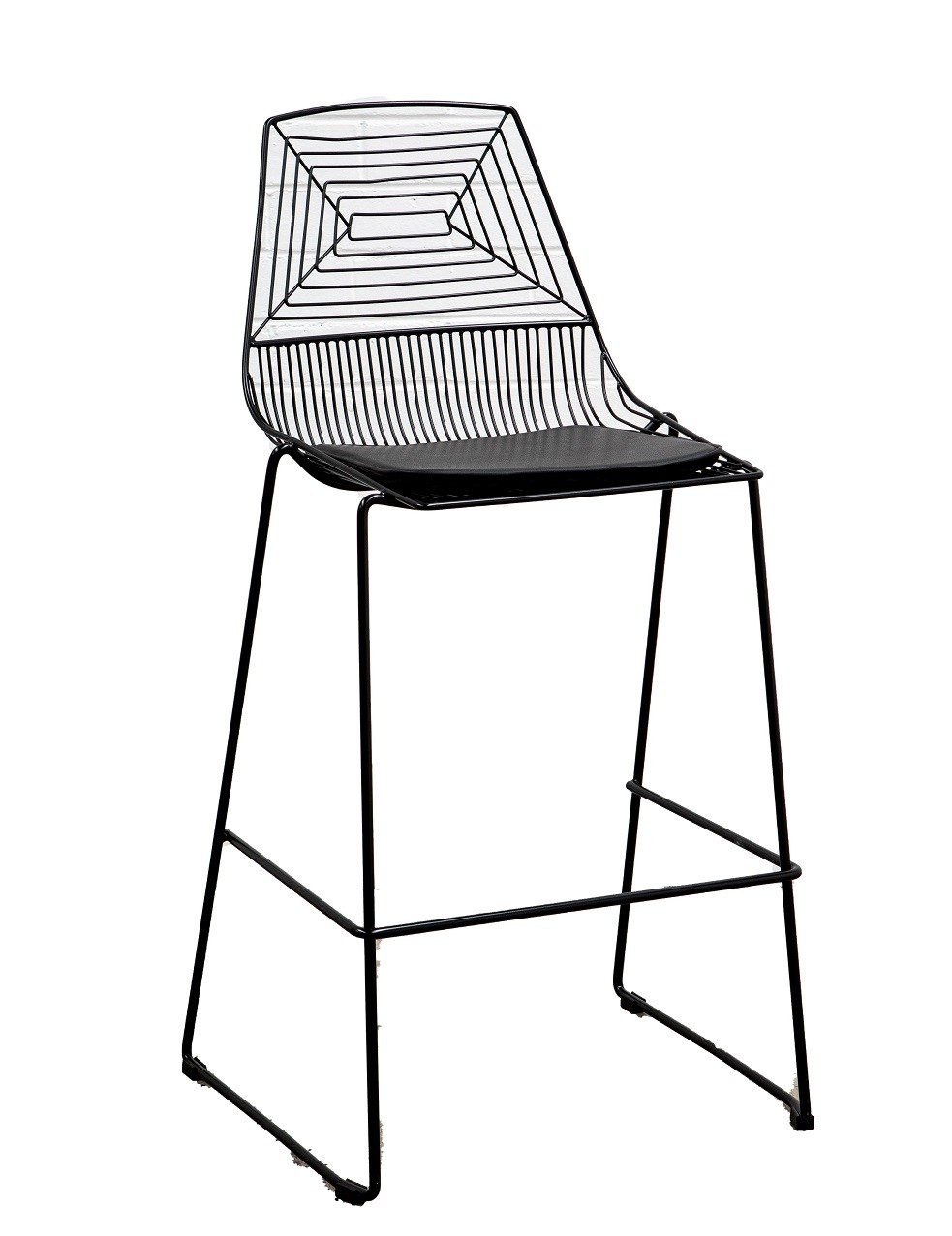 Wire bar stool black party and event hire