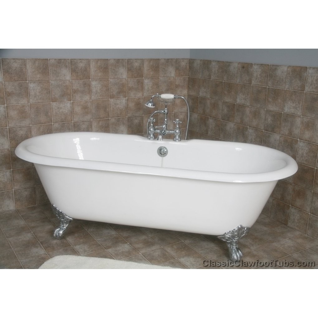 67 cast iron double ended clawfoot tub classic clawfoot tub