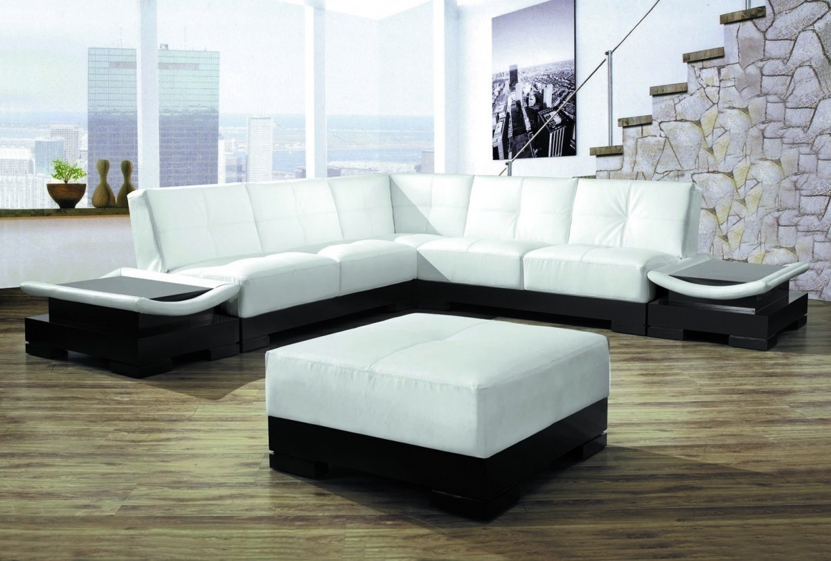 9969 modern white leather sectional sofa 1