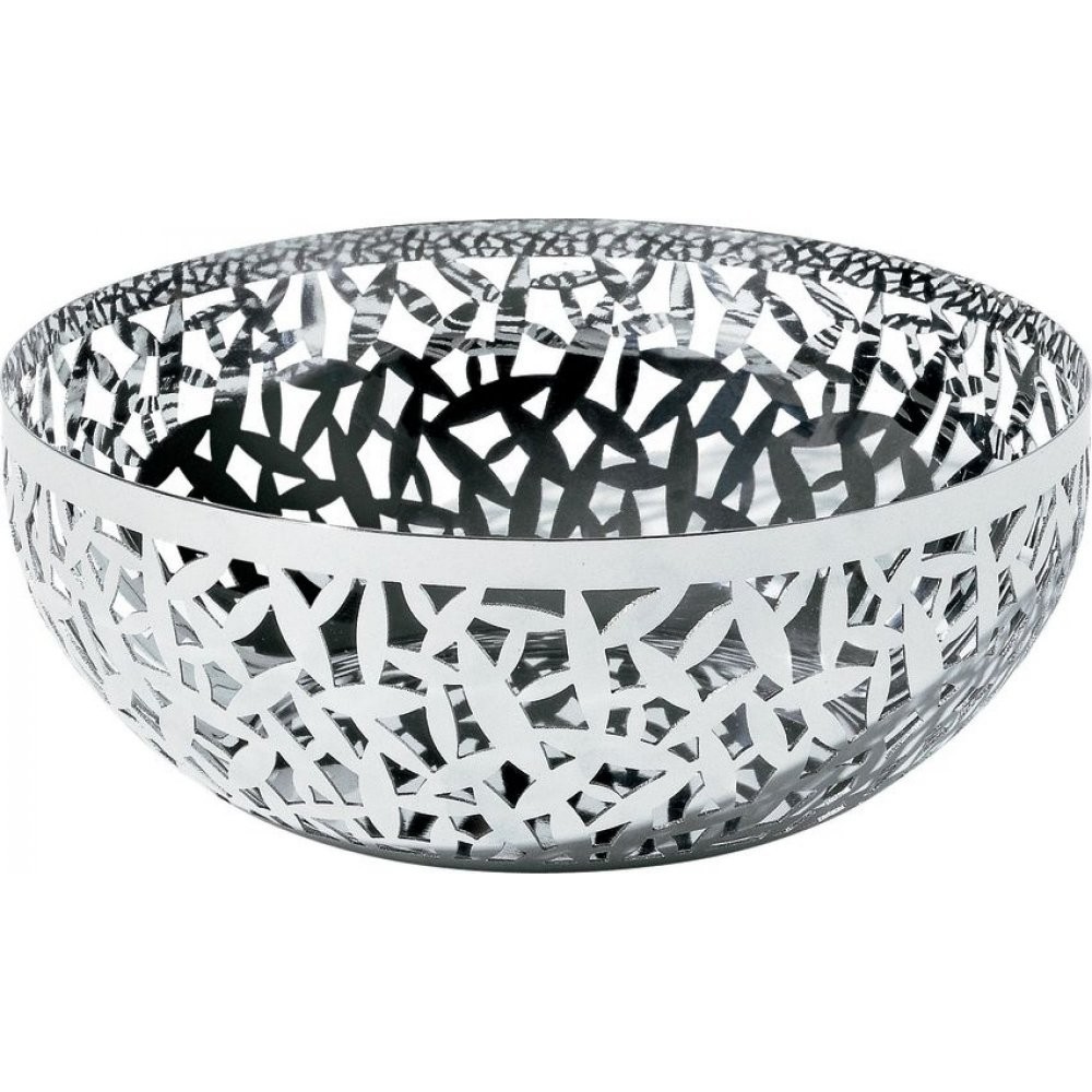Alessi stainless steel cactus fruit bowl from black by design
