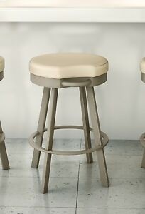Amisco bryce backless swivel counter bar stool or