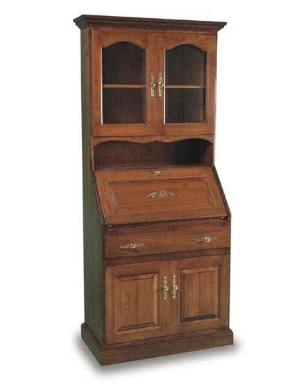 Amish deluxe secretary desk and hutch amish office 1