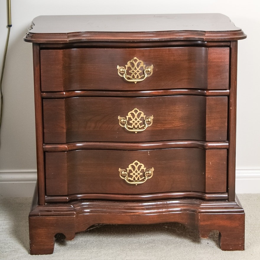 Chippendale style mahogany nightstands by harden ebth