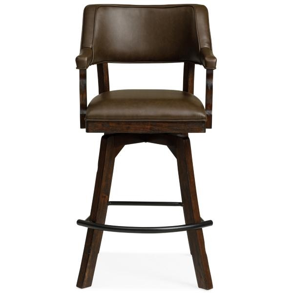 Gettysburg leather spectator bar stool star furniture