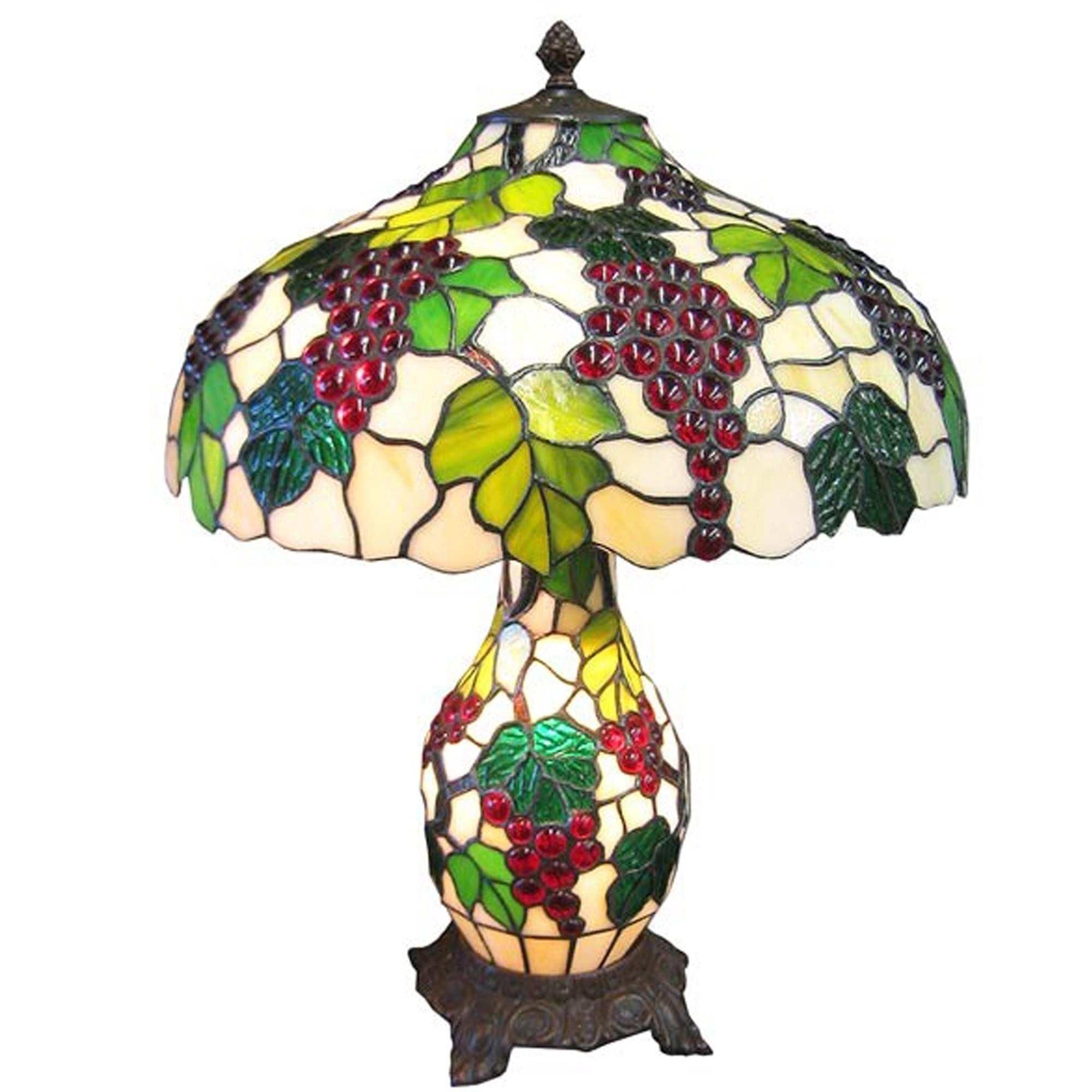 Grape tiffany umbrella table lamp tiffany style of table