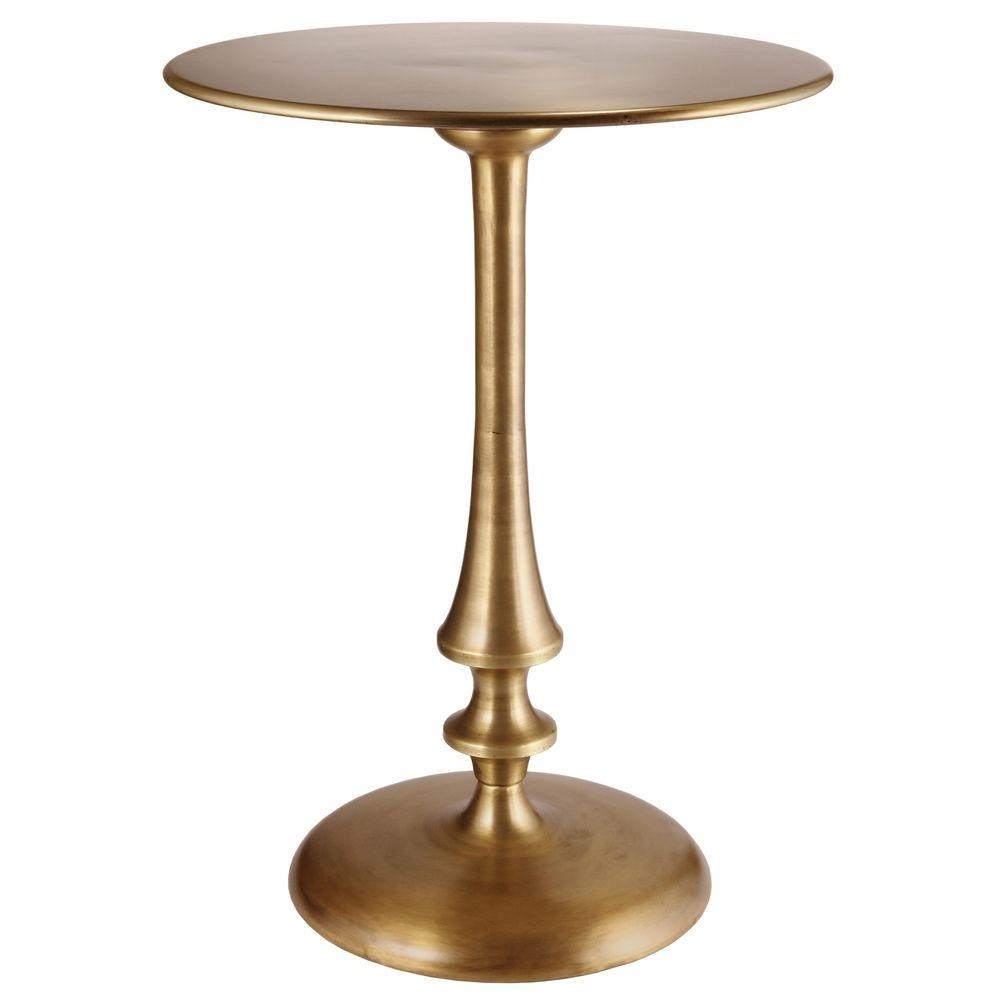 Kenroy home upton antique brass end table 65043ab the