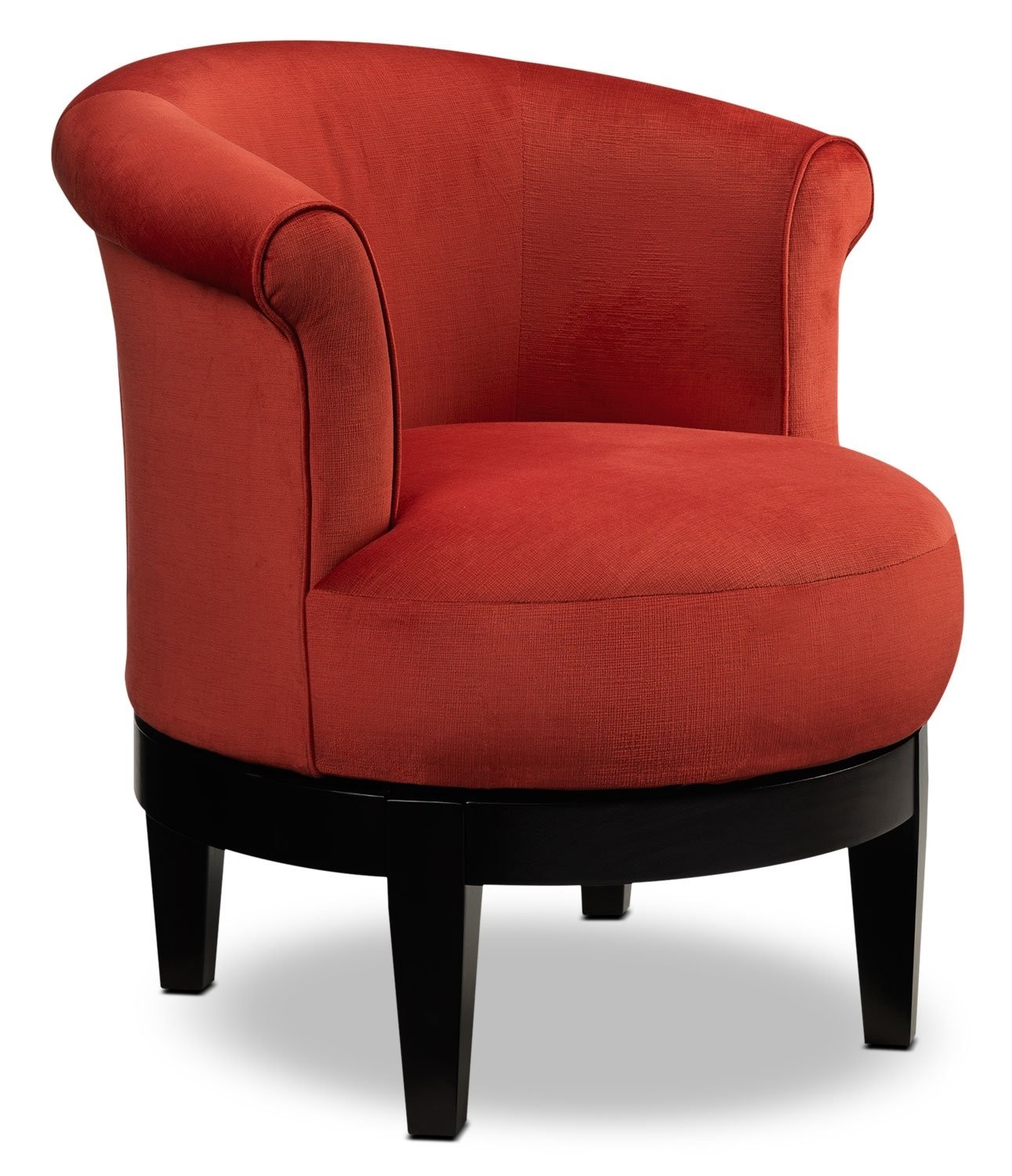 Lemoore swivel accent chair red